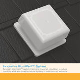 Suncast Vista 7' x 4' Outdoor Storage Shed with Pad-Lockable Double Doors and IllumiVent System, All-Weather Shed for Yard Storage, Brown, Made in The USA Suncast