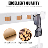 chiduerm Sunglasses Organizer Wood Storage Eye Glasses Holder for Home Wall Mounted,Sunglasses Rack Home Wall Hanging Storage Organizer (2pcs White) chiduerm