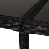 Outsunny 11 Pieces Patio Wicker Dining Sets, Space Saving Outdoor Sectional Conversation Set, with Dining Table, Ottoman and Chair & Cushioned for Lawn Garden Backyard, Cream White Outsunny