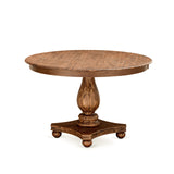 East West Furniture FE2-0N-TP Ferris Modern Dining Table - a Round Kitchen Table Top with Pedestal Base, 48x48 Inch, Sandblasting Antique Walnut East West Furniture