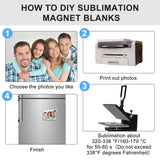 50 Pcs Sublimation Magnets Blank 2x3 Inch Personalized Fridge Refrigerator Magnets Blanks DIY Sublimation Refrigerator Magnet Bulk Soft Magnetic for Kitchen Decorative Fridge Magnets Blank Set ZhouBoat