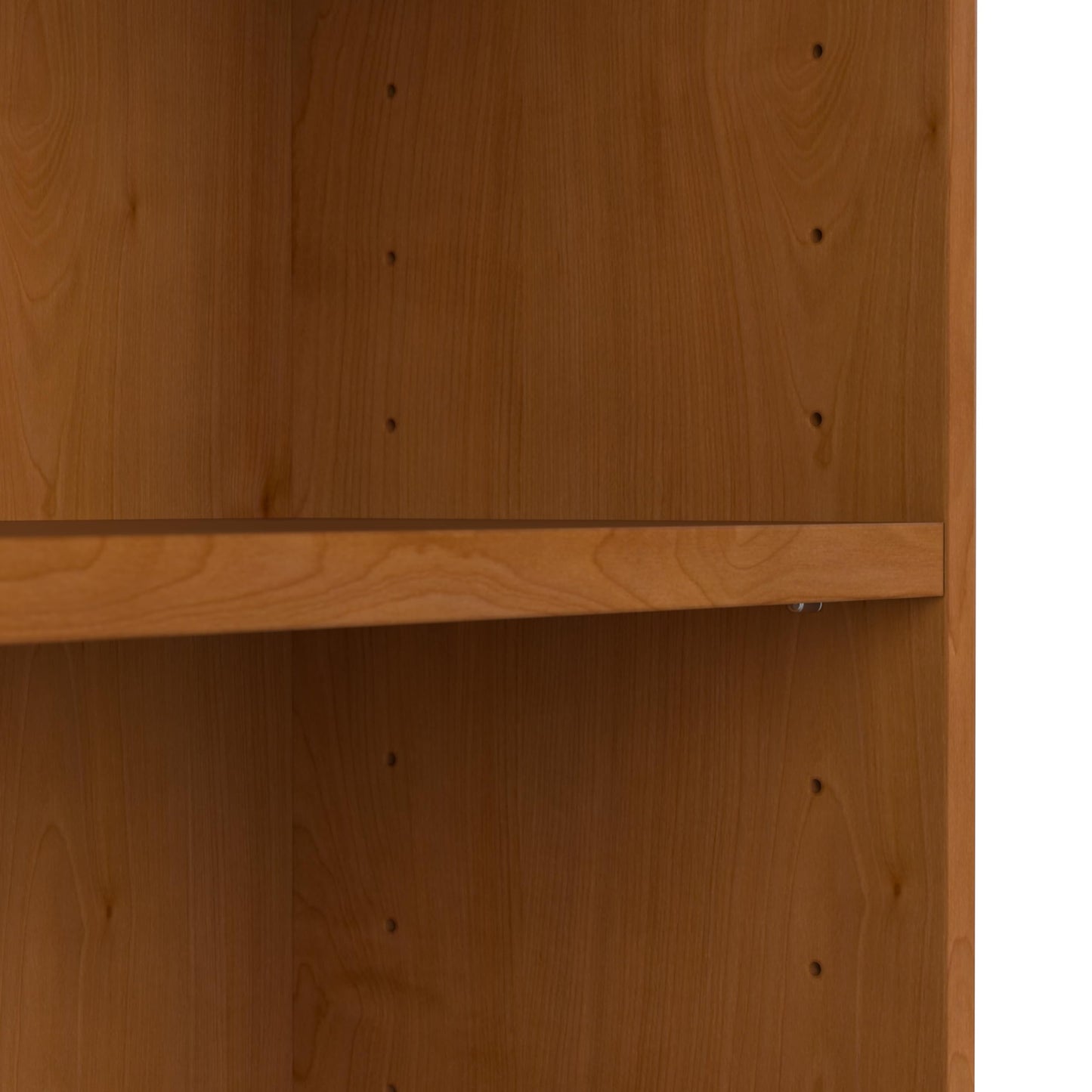 Bush Furniture Universal Small 2 Shelf Bookcase - Natural Cherry Finish - WoodArtSupply