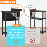 BSONE 5-10 Gallon Fish Tank Stand, Small Aquarium Stand Shelf, 0.71" Thickened Tabletop, 20.5" W×11" D ×31" H , Black BSONE