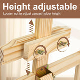 JEAWIWI 1Pcs Wooden Easel for Painting-Adjustable Easel Stand for Painting and Canvas, Holds Up to 42", Lightweight Pine Art Easel Stand, Large Easel for Painting for Beginners, and Artists JEAWIWI