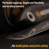 Premium 3D Print Removal Tool Kit - Durable 3D Printer Tools with Sturdy Comfort Grips, Sharp and Hardened Blades for Easy Separation of Prints, Knife and Spatula Set of 2 - Enhanced Version AMERVAULT