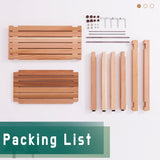 bingaai Cedar Wood Shower Bench 22" - Strong, Soft, Insulating, and Elegant Bathroom Bench for Comfortable Showers and Storage, Cedar Sauna Bench, Perfect for Spa, Patio & Garden Use bingaai