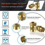 Ktehloy 400Pcs Threaded Inserts, M2 M2.5 M3 M4 M5 M6 Female Thread Metric Knurled Nuts Assortment Kit, Brass Heat Set Insert for Plastic and 3D Printing Components Ktehloy