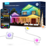 Govee Permanent Outdoor Lights 2, 100ft RGBIC Outdoor Lights with 72 LED Lights, IP67 Waterproof, 100 Scene Modes with 40lm White for Outdoor Decorations, Works with Alexa, Google Assistant, White Govee