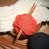 75 Pcs Double Pointed Knitting Needles Set, BetyBedy Carbonized Bamboo Knitting Needles, Knitting Needle for Handmade Creative DIY - 8'' Length 15 Sizes (2.0mm -10.0mm) (5 Needles/Size) BetyBedy