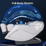 Alfine A710 Pro 4D Massage Chair iRest System, Full Body Zero Gravity Recliner with SL Track, 20 Modes, Yoga Stretching, Health Detection, APP & AI Voice Control and Auto Extendable Footrest (Beige) Alfine