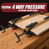Peachtree Woodworking Supply 2 Pack of 4 Way Pressure Clamps For Clamping Panels - Using Pressure From All Four Directions. Ideal For Woodworkers and Cabinet and Furniture Makers Peachtree Woodworking Supply