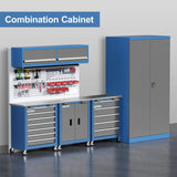 LARBANKE Combination Tool Cabinet,3 Different Types of Tool Cabinets with Connecting Buckle:5-Drawer/7-Drawer/Double-Door Tool Cabinet,Individually Usable,Large Rolling Tool Chest with Wheels LARBANKE