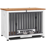 Dog Crate Furniture for Medium and Small Dogs Folding Heavy Duty Dog Kennel End Table, Dog House with Solid Wood Opening Roof Joyqinchen