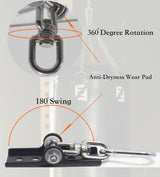 Upgraded 360° Swivel Heavy Bag Mount for Punching Bag Hanger. Heavy Bag Hanger for Yoga, Gym, Swing Chairs, and Hammocks Heavy Bag Mount. Punching Bag Hanger, Box Bag Hanger for Hanging Heavy Bag. Firofend