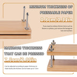 JUPEAN Book Binding Kits, Book Press, 7.9”x11.6”, Books Making Kit Bookbinding Supplies with Wooden Binding Press Books Cover Board Bone Folder Awl Bind Strap for DIY JUPEAN