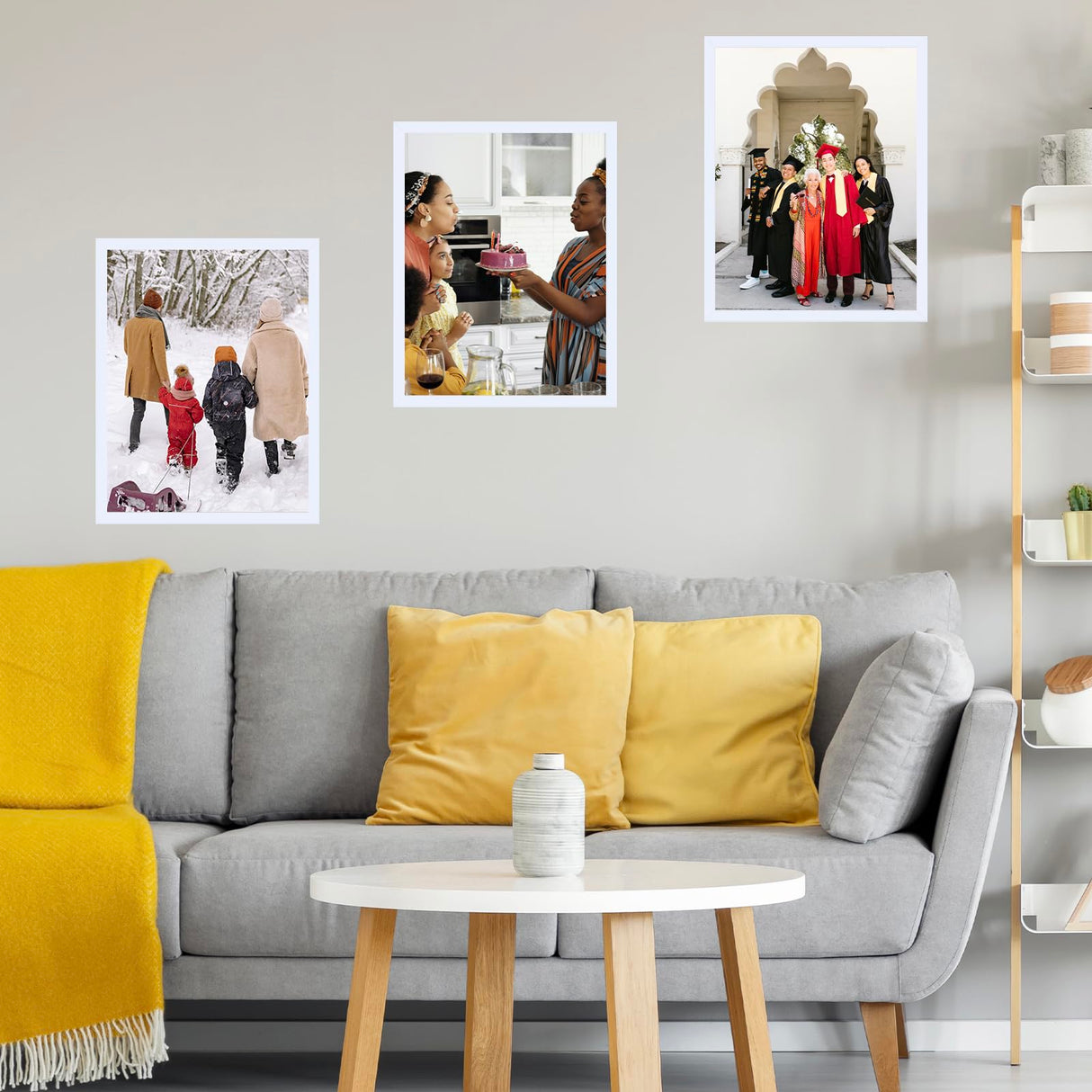 JCJMY 20x27 Picture Frame White for Puzzles Poster Photo Picture, Horizontal and Vertical Formats for Wall Hanging, 20 x 27 Wall Gallery Poster Photo Puzzles Frame for 20 by 27 Photos Posters,White JCJMY