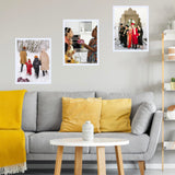 JCJMY 20x27 Picture Frame White for Puzzles Poster Photo Picture, Horizontal and Vertical Formats for Wall Hanging, 20 x 27 Wall Gallery Poster Photo Puzzles Frame for 20 by 27 Photos Posters,White JCJMY