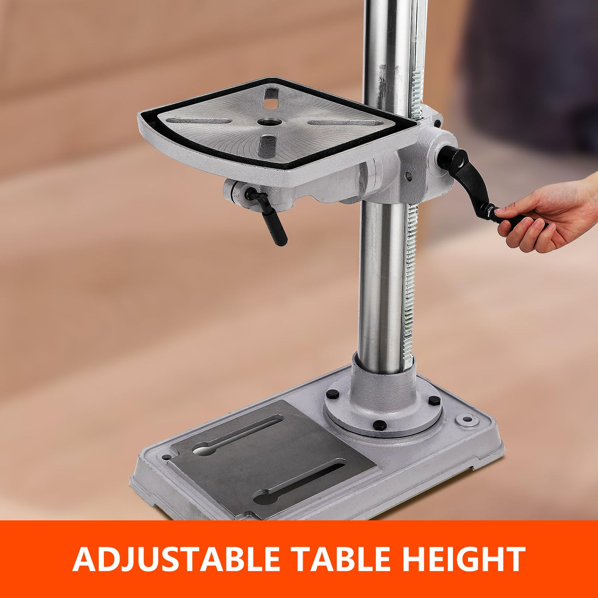 GarveeTech 13 in Benchtop Drill Press, 7.5 Amp 120V Pure Copper Motor with Swing-away Safety Guard, 288-3084 RPM Variable Speed, 0-45°Tilting Worktable, Tabletop Drilling Machine for Wood Metal GarveeTech