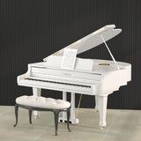 TONOR 4 Pack Large Acoustic Panels,47.2" X 23.6" X 0.35" Acoustical Wall Panel, Self-Adhesive Sound Proof Panels, Decorative Soundproof Wall Panels for Echo Absorption for Home Studio Office, Black TONOR