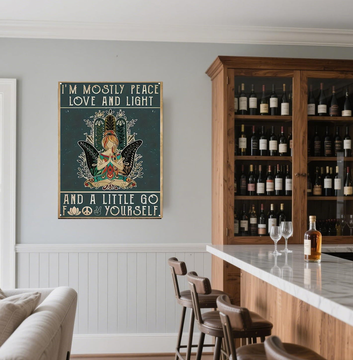 GXGLLPZBY DIY Boho Art Diamond Painting Kits, 5D Diamond Art for Beginners Adults, Round Full Drill Diamond dot Art Kits,Gem Art for Adults Home Wall Decor 11.8x15.8in GXGLLPZBY