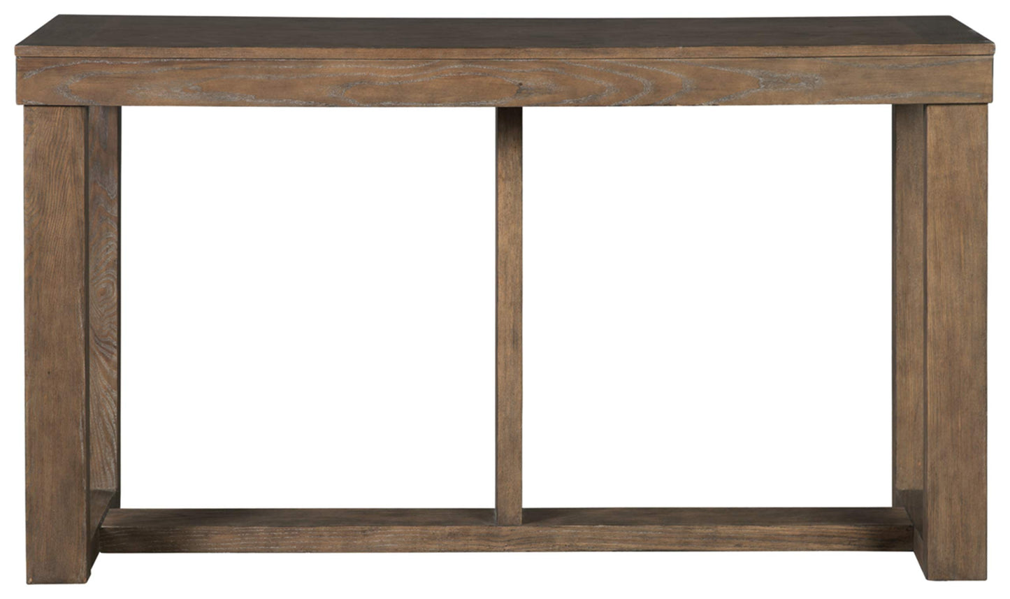 Signature Design by Ashley Cariton Contemporary Sofa Console Table, Grayish Brown - WoodArtSupply