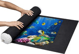 Puzzle Roll Up Mat - Store and Transport Jigsaw Puzzles Up to 1500 Pieces - 46" x 26" Felt Mat, Inflatable Tube, and 3 Elastic Fasteners Newer Improved Design - by Amy and Delle Amy & Delle