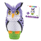 Creagami Owl Origami Set - Large (657-piece) 3D Modular Paper Folding Kit for Art and Craft Lovers Ages 7 - Adult Creagami