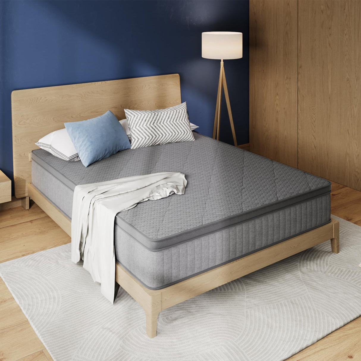 Avenco Full Size Mattress, 10 Inch Full Mattress in a Box, Medium Firm Hybrid Mattresses with Smarts™ Coil and Gel Memory Foam for Cool Night Sleep & Pressure Relief, CertiPUR-US Certified Avenco