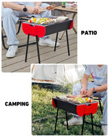 19 inch Charcoal Grill, Small Portable Barbecue Grill with Storage Travel Bag, Easy to Assemble BBQ Grill, 231 Square Inches Cooking Space, Perfect for Small Patio, Backyard, Picnics, Camping, Beach GRiliFE