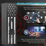 KAER 6 Rifle Gun Safe, Quick Access Large Gun Safe for Home Rifle and Pistols, Electronic Locking Heavy-Duty Gun Cabinet with Pockets and Removable Shotgun Handgun Rack & Shelf, Assembled KAER