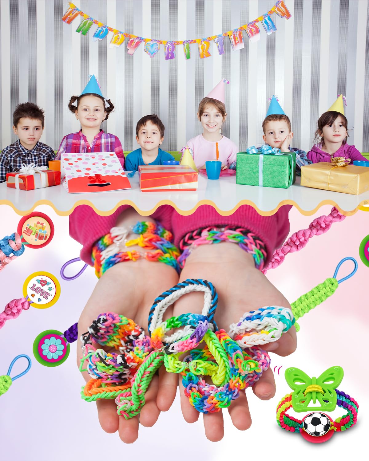 Suu66 Friendship Bracelet Making Kit for Girls 8-12 | String Bracelets Maker Craft Kit, DIY Art Gift for Kids Age 8, 9, 10, 11, 12 Years (Yellow) Suu66