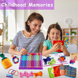 Weaving Loom Kit, DIY Arts and Crafts for Kids and Adults, Includes 288 Loops & Step-by-Step Instructions, Ideal Gifts for Girls Ages 5 6 7 8-12 13 Disracker