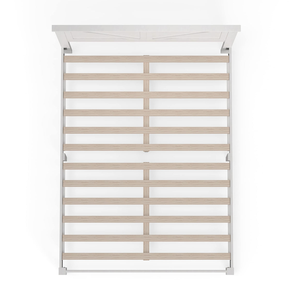 Farmhouse Solid Wood Queen Platform Bed in Gloss White by Glenwillow Home Glenwillow Home