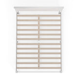 Farmhouse Solid Wood Queen Platform Bed in Gloss White by Glenwillow Home Glenwillow Home