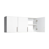 Prepac Elite 3-Door Wall Cabinet/Pantry Storage Cabinet | White, 54W x 24H x 12D | Versatile Garage Wall Cabinet by Prepac Prepac