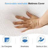 Natulliy Full Mattress 10 Inch Gel Memory Foam Mattress in a Box, Medium Firm Support, Removable Cover, Fits Various Bed Frames,Non-Fiberglass Full Size Mattress Natulliy