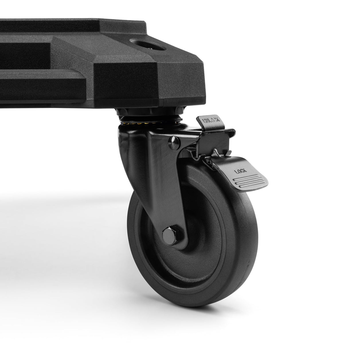 ToughBuilt 4-Wheel Cart, Tool Box Dolly for StackTech Toolboxes and Organizers - Heavy-Duty Rolling Base with Locking Casters, Tie-Down Points and Automatic Lock System ToughBuilt