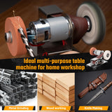 Junchamp Mini Belt Sander - 15 Degree Knife Sharpener Electric Bench Grinder Sanding Machine, 7 Adjustable Speed Buffer Polisher for Metal Wood DIY Handcraft, Tool & Knife Sharpening Junchamp