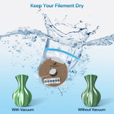 FugaCity 3D Printer Filament Storage Vacuum Bags Kit- 20Pack Reusable Vacuum Bags (PA+PE 13.8 ×15.7 in) with 20 Desiccants / 20 Humidity Cards /20 Clips/ 1 Hand Pump for Keep Filament Clean & Dry FugaCity
