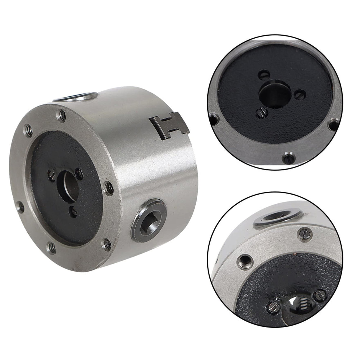WFLNHB K11-80 3 Inch 3 Jaw Self Centering Lathe Chuck 3" for CNC Drilling Milling Machine Total 2 Set of Jaws WFLNHB