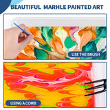 Ci Vetch Water Marbling Paint Kit for Kids, Arts & Crafts, Non-Toxic, Age 3-12, Includes 6 Colors, 10 Sheets, Tools, 12 Shells, 2 Display Boxes Ci Vetch