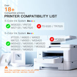 E-Z Ink Compatible Ink Cartridge Replacement for Canon PGI-250XL PGI 250 XL CLI-251XL CLI 251 XL to use with Pixma IP8720 (1 Large Black, 1 Cyan, 1 Magenta, 1 Yellow, 1 Small Black,1 Gray) 6 Pack E-Z Ink