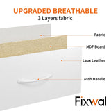 Fixwal White Dresser for Bedroom with 13 Drawers, Fabric Chest of Drawers with PU Finish for Kids, Girls, Adults, Nursery, Living Room, Closet, Entryway, Hallway (No LED Lights) Fixwal