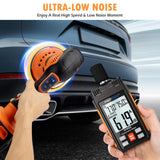 Cordless Car Buffer Polisher, Car Polishing Kit with 21V 2 X 4.0Ah Batteries, Orbital Eccentric Buffers with 8 Variable Speed Up to 6000 RPM, 6IN Touchscreen Buffer for Car Detailing/Scratch Removing Protmex