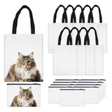 OKBA 20 PCS Sublimation Blanks Tote bags,sublimation make up bags canvas bags bulk, scrawl shopping bag OKBA