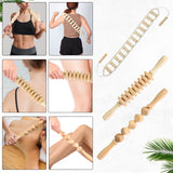 Chumia 10 Pieces Wood Massage Tools Wooden Maderoterapia Kit Therapy Tools Massage Roller Lymphatic Drainage Health Care for Neck Leg Back Arm Body Muscle Pain Relief Chumia