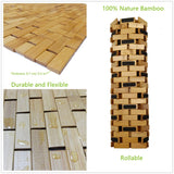 HJJKKH Bath Mat Rayon Derived from Bamboo 15.7X 23.6 inches, Non Slip and Foldable Floor Shower Bath Mat for Bathroom, Bathtub, Shower, Sauna, Hot Tub HJJKKH