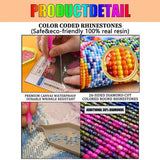 RMSGOZO DIY Green Baby Dragon Diamond Art Kits for Adults, Exquisite Full Round Crystal Gemstone Art Cross Stitch Diamond Painting Kits for Children 8X12 Inch, for Room Decor Bathroom Decor RMSGOZO