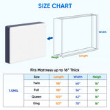 TICONN 2PK Plastic Mattress Bag for Moving Storage, Waterproof Mattress Protector Cover, Heavy-Duty Mattress Moving Supplies (1.5 mil, King) TICONN