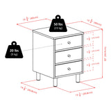 Winsome Daniel Night Stand, Black Winsome